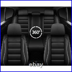 Car 5 Seat Covers Faux Leather For Cadillac SRX 2010-2016 Full Set Protector