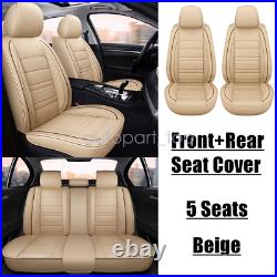 Car 5-Seat Covers Fits Honda Accord 2003-2017 Faux Leather Full Set Cushion Pad