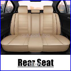 Car 5-Seat Covers Fits Honda Accord 2003-2017 Faux Leather Full Set Cushion Pad