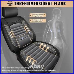 Car 5-Seat Covers For FORD F-150 Crew Cab 4-Door 2009-2024 Pu Luxury Leather Set