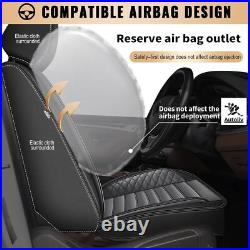 Car 5-Seat Covers For FORD F-150 Crew Cab 4-Door 2009-2024 Pu Luxury Leather Set