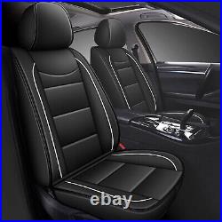 Car 5-Seat Covers For Nissan Sentra 2008-2024 Full Set Cushion Pad Faux Leather