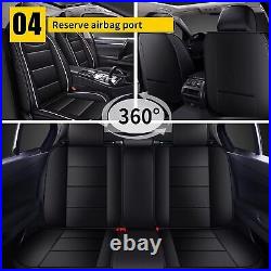 Car 5-Seat Covers For Nissan Sentra 2008-2024 Full Set Cushion Pad Faux Leather