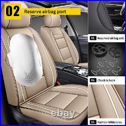 Car 5-Seat Covers Front & Rear Cushion Faux Leather For Ford Edge 2007-2021