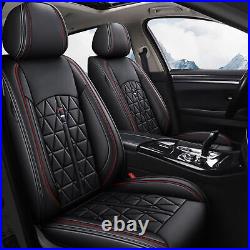 Car 5-Seat Covers Front&Rear For Cadillac XTS 2013-2019 Faux Leather Cushion Pad