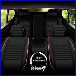 Car 5-Seat Covers Front & Rear Seat Covers Cushion Protector Full Set Universal