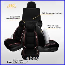 Car 5-Seat Covers Front & Rear Seat Covers Cushion Protector Full Set Universal