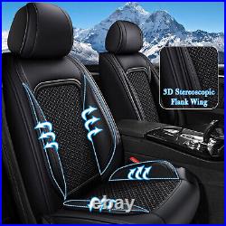 Car 5-Seat Covers Full Set Cushion Pu Leather Pad For Hyundai Sonata 2004-2014
