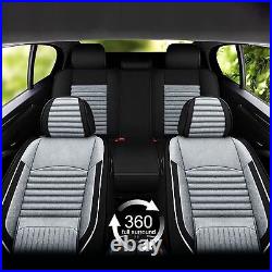 Car 5-Seat Covers Linen Fabric For Ford Escape 2001-2023 Front&Rear Cushion Pad