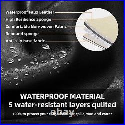 Car 5-Seat Covers Waterproof For Dodge Ram 2500 2019-2026 Full Set Black Pad