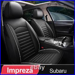Car 5 Seats Cover Auto Sedan Cushion Faux Leather For Subaru Impreza 2007-2021