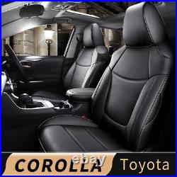 Car 5-Seats Cover Black Full Set Leather Fit For Toyota NEW Corolla 2020-2023