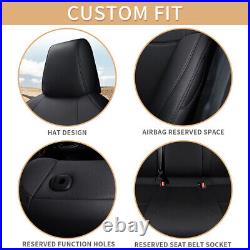 Car 5-Seats Cover Black Full Set Leather Fit For Toyota NEW Corolla 2020-2023