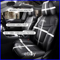 Car 5-Seats Cover Black Full Set Leather Fit For Toyota NEW Corolla 2020-2023