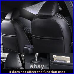 Car 5-Seats Cover Black Full Set Leather Fit For Toyota NEW Corolla 2020-2023