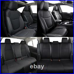 Car 5-Seats Cover Black Full Set Leather Fit For Toyota NEW Corolla 2020-2023