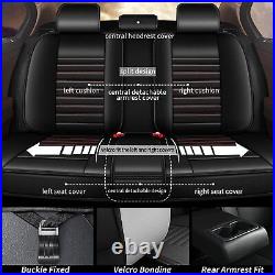 Car 5 Seats Cover Faux Leather Cushion Protector For Honda Pilot 2010-2022