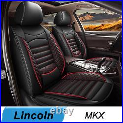 Car 5 Seats Cover Faux Leather Cushion Protector For Lincoln MKX 2008-2018