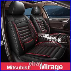 Car 5 Seats Cover Faux Leather Cushion Protector For Mitsubishi Mirage 2014-2022