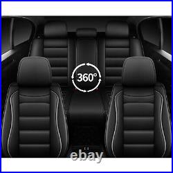 Car 5 Seats Cover Faux Leather Front & Rear Full Set For Toyota RAV4 2013-2018