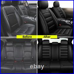 Car 5 Seats Cover Faux Leather Front & Rear Full Set For Toyota RAV4 2013-2018