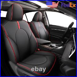 Car Custom Fit Leather Seat Covers For Toyota Camry 2018-2022 Cushions Full Set