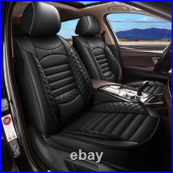 Car Deluxe PU Leather 5-Seat Covers For Ford Ranger 2019-2023 Front+Rear Cushion