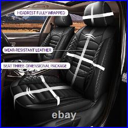 Car For Mazda CX-5 2013-2024 PU Leather Front Rear 5-Seat Covers Front&Rear Row