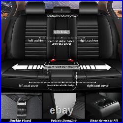 Car For Mazda CX-5 2013-2024 PU Leather Front Rear 5-Seat Covers Front&Rear Row