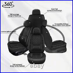 Car Front 2-Seat Covers PU Leather Cushion For Chevy Colorado 2015-2024 Crew Cab