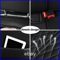 Car Front 2-Seat Covers PU Leather Cushion For Chevy Colorado 2015-2024 Crew Cab