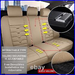Car Front & Rear 2/5Seat Covers Cushion PU Leather For Subaru Impreza 2012-2024