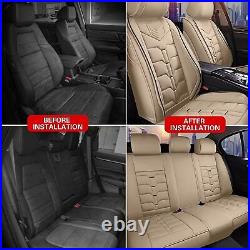 Car Front & Rear 2/5Seat Covers Cushion PU Leather For Subaru Impreza 2012-2024