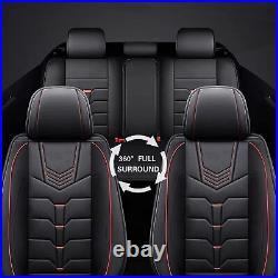 Car Front&Rear 2/5Seat Covers Cushion PU Leather For Toyota Tacoma 2016-2023