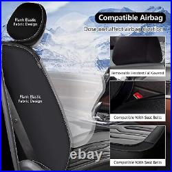 Car Front & Rear 2/5Seat Covers For Mazda CX-7 2007-2012 PU Leather Gray/Black
