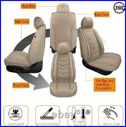 Car Front +Rear 5-Sits Seat Covers FOR LEXUS RX350 2007-2023 PU Leather Full Set