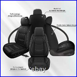 Car Front & Rear Car 2/5Seat Covers PU Leather For Kia Rio 2013-2023 Cushion Pad
