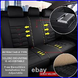Car Front&Rear Cushion Car 2/5Seat Covers PU Leather For Nissan Rogue 2010-2024