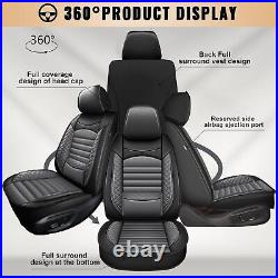 Car Front&Rear For TOYOTA Tundra Crew Cab 4-Door 2008-2024 Seat Cover Pu Leather