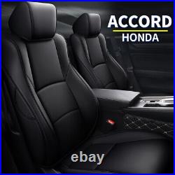 Car Leather Seat Cover Full Set Compatible Airbag Fit for HONDA Accord 2018-2022