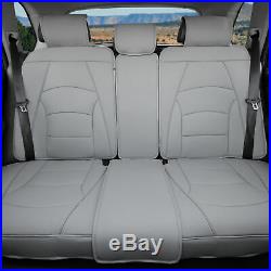 Car SUV Truck Leatherette Seat Cushion Covers Rear Bench Cover Gray