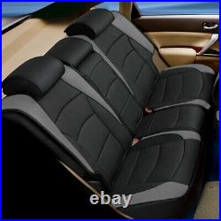 Car SUV Truck Leatherette Seat Cushion Covers Rear Bench Cover Gray