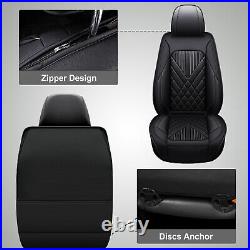 Car Seat Cover Front Rear Faux Leather Full Set For Toyota 4Runner 2003-2023