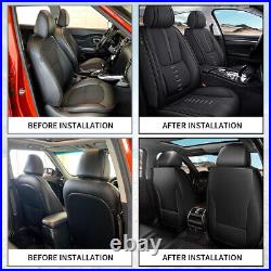 Car Seat Cover Fuax Leather 5 Sits Cover Pad For JEEP Wrangler 4-Door 2008-2024