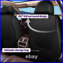 Car Seat Cover Full Set Faux Leather 5-Seats Cushion For Toyota RAV4 2013-2018