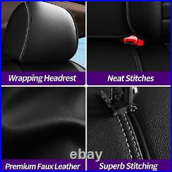 Car Seat Cover Full Set Faux Leather 5-Seats Cushion For Toyota RAV4 2013-2018