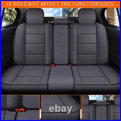 Car Seat Cover Full Set Linen Fabric 4-Door For Toyota Prius 2007-2015/ 2020-22
