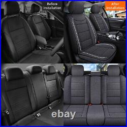 Car Seat Cover Full Set Waterproof Leather Auto Sedan For Honda CR-V 2007-2019