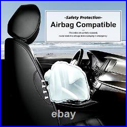 Car Seat Cover PU Leather Black Custom 5-Seat For Subaru Crosstrek XV 2018-2024