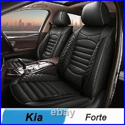 Car Seat Cover PU Leather Full Set Cushion 5 Sits Cover For Kia Forte 2010-2023